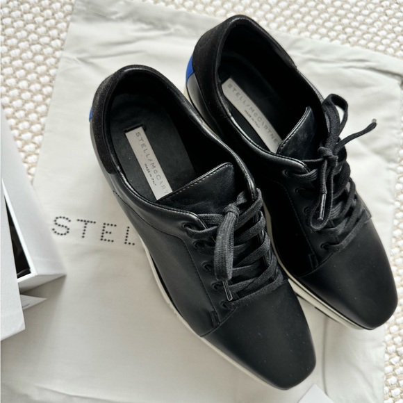 Stella McCartney Sneak-Elyse Platform Trainers Black - Picture 9 of 9